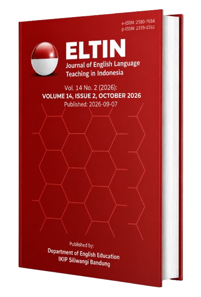 ELTIN Journal Volume 14 Issue 2 October 2026 cover
